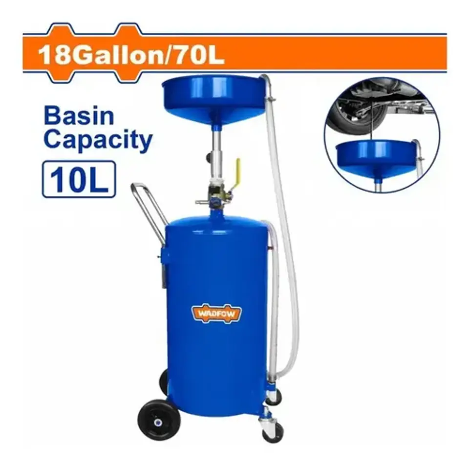 Recipiente Drenaje Aceite Automotriz Wadfow Portatil 70 Lt 3