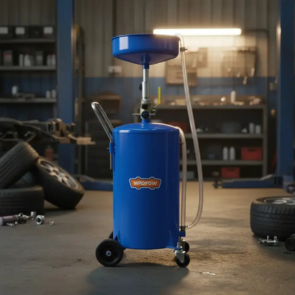 Recipiente Drenaje Aceite Automotriz Wadfow Portatil 70 Lt 4