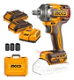 Pistola Llave De Impacto Bl 1/2 20v 400 Nm Ingco Ciwli2040 - Miniatura 1