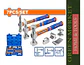 Set Juego De Martillos Para Carroceria 7 Pzs Wadfow Whz1d07 - Miniatura 5