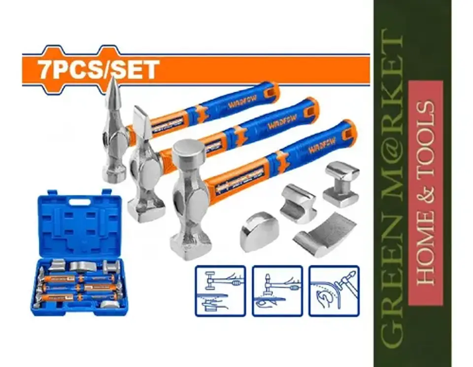 Set Juego De Martillos Para Carroceria 7 Pzs Wadfow Whz1d07 5