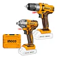 Kit Pack Inal Ingco 20v Taladro + Llave Impac Bl Cosli230702 - Miniatura 2