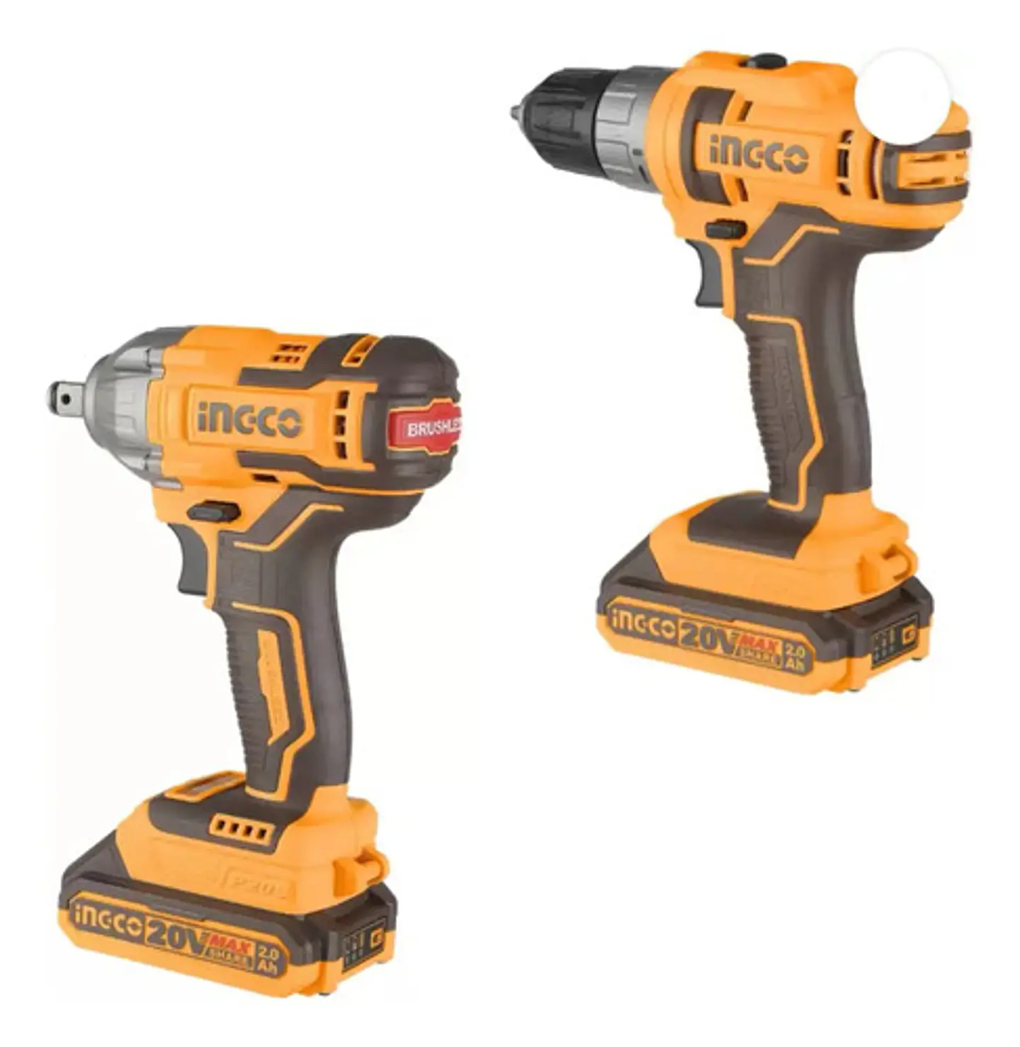 Kit Pack Inal Ingco 20v Taladro + Llave Impac Bl Cosli230702 6