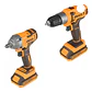 Kit Pack Inal Ingco 20v Taladro + Llave Impac Bl Cosli230702 - Miniatura 8