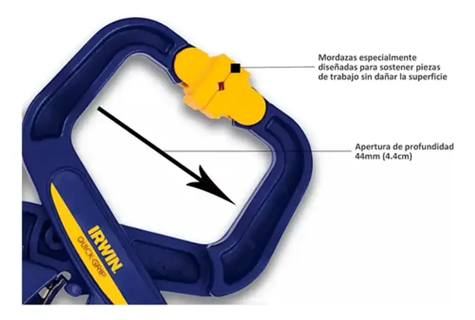 Prensa De Mano Handi Clamp 38mm 1.5 Irwin Quick-grip 59100cd 4