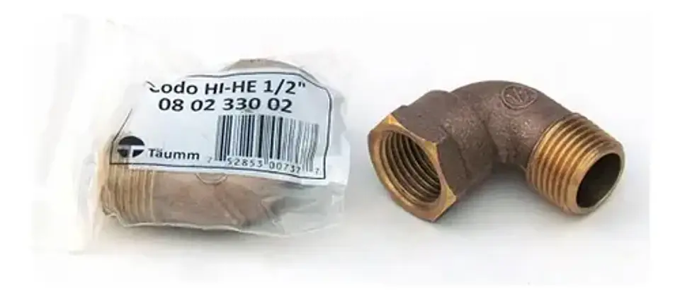 Codo De Bronce Hi-he 1/2 Taumm 3