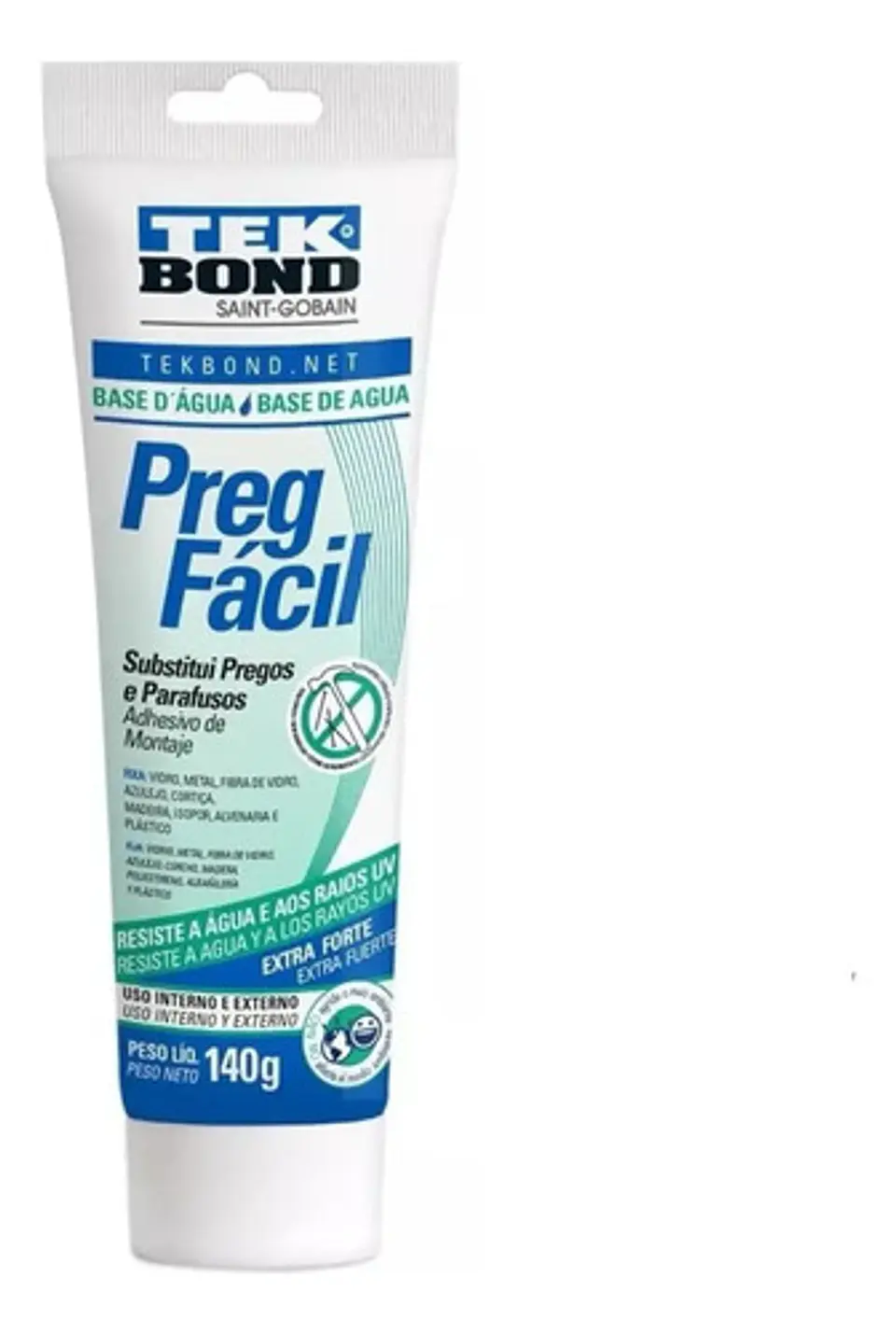 Adhesivo De Montaje Sin Clavos Pega Facil 140g Tekbond Tubo 3