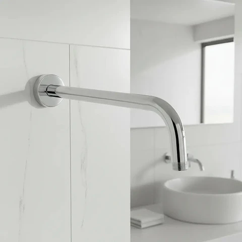Brazo Largo Metalico Al Muro Para Plato Ducha 40 Cm Taumm