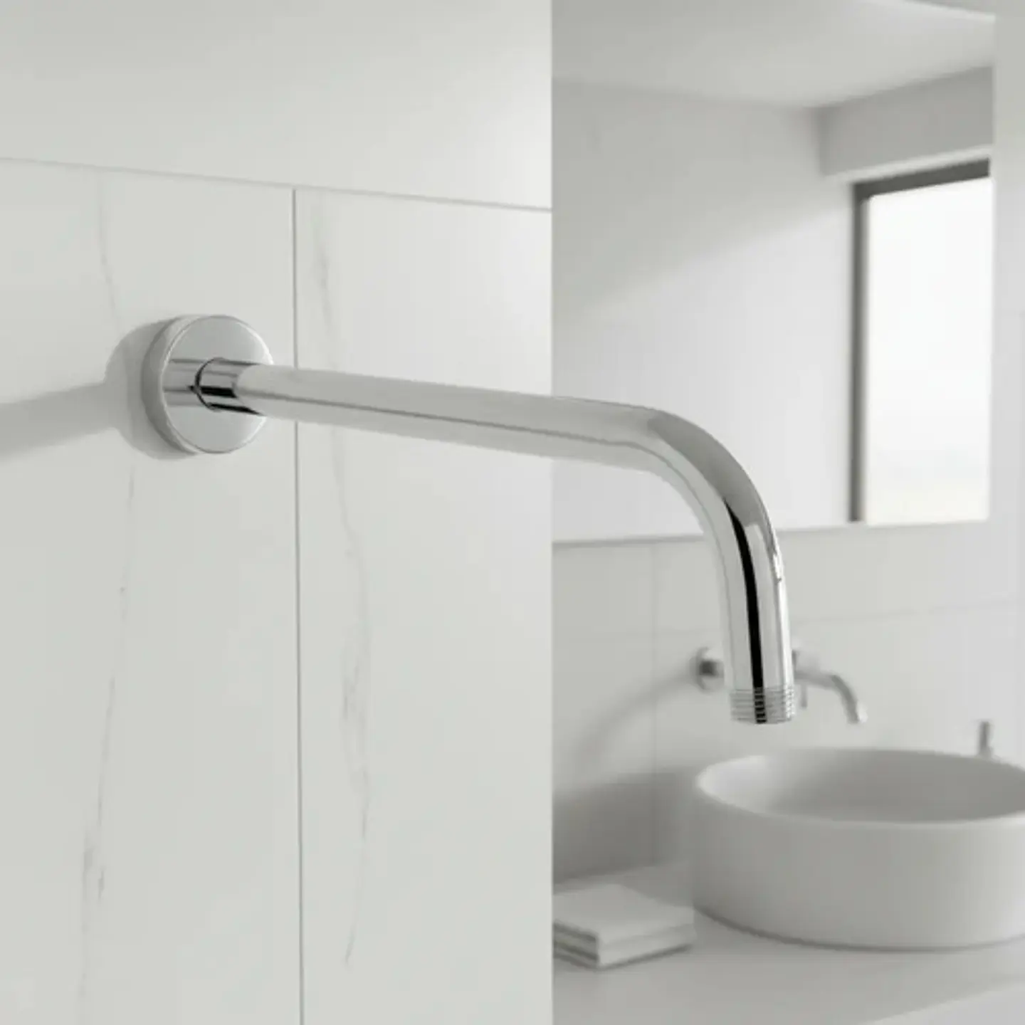 Brazo Largo Metalico Al Muro Para Plato Ducha 40 Cm Taumm 1