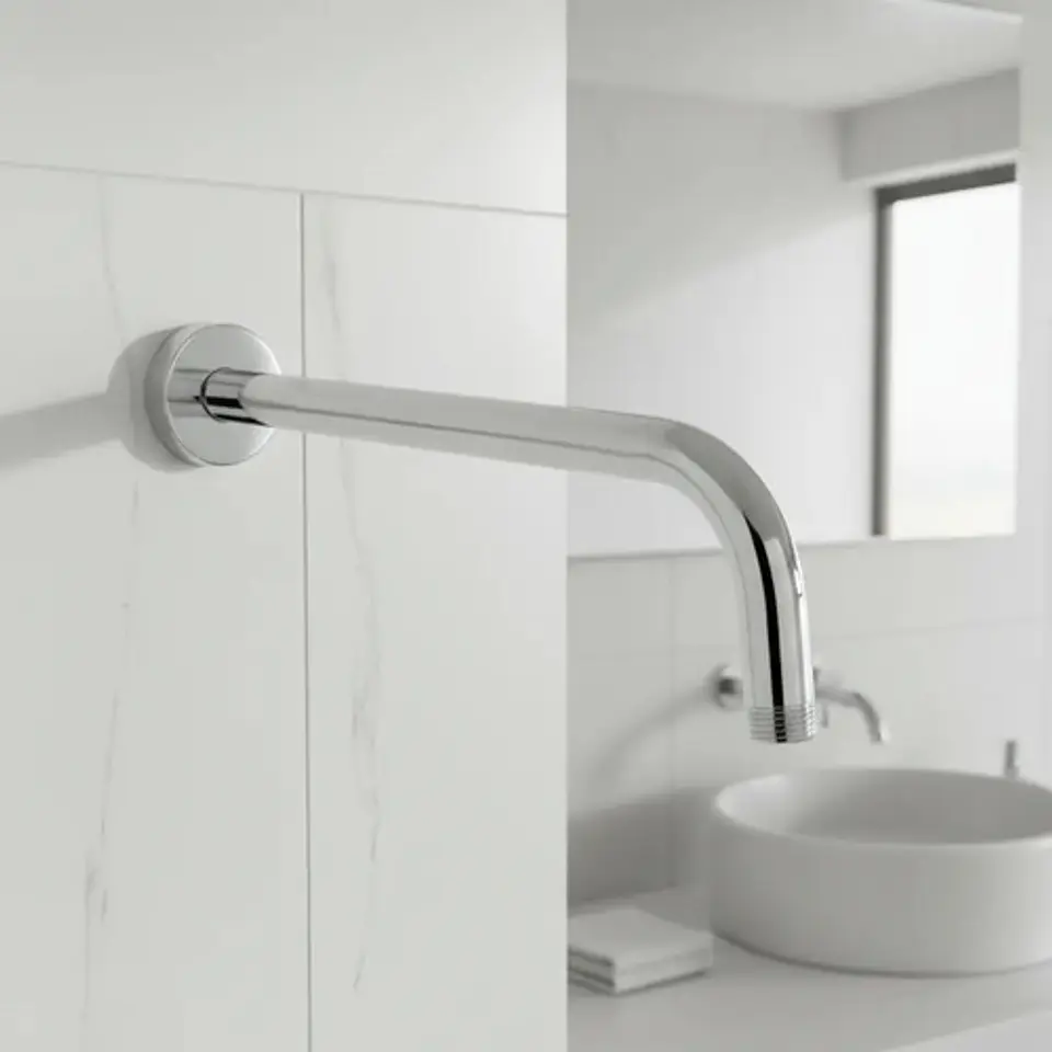 Brazo Largo Metalico Al Muro Para Plato Ducha 40 Cm Taumm 1