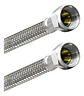 Flexible Agua Hi-hi 1/2 30 Cm Taumm Acero Inox 350 Psi - Miniatura 1
