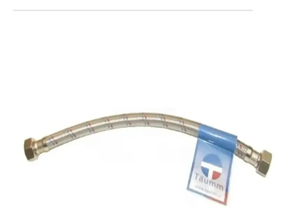 Flexible Agua Hi-hi 1/2 30 Cm Taumm Acero Inox 350 Psi 2