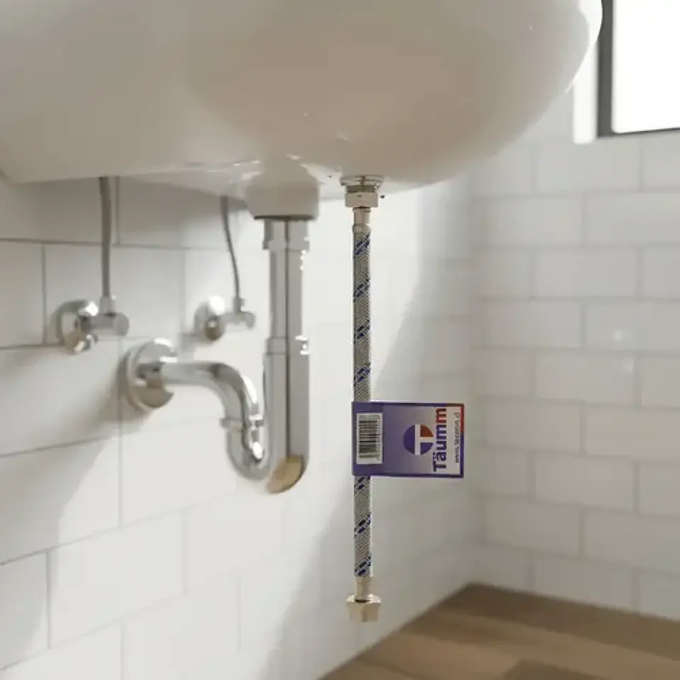 Flexible Agua Hi-hi 1/2 30 Cm Taumm Acero Inox 350 Psi 5