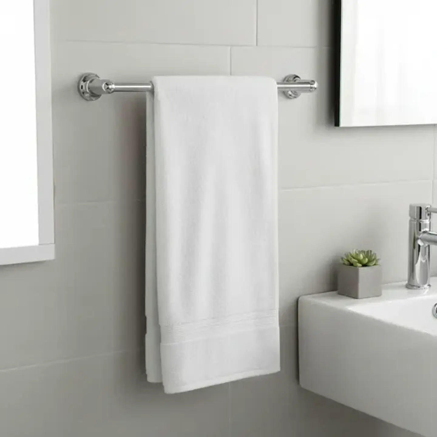 Toallero Barra 60 Cm Colomba Taumm Cromado 4