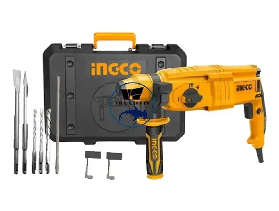 Rotomartillo 800w Ingco Rgh9028 Color Naranja 50 Hz 8
