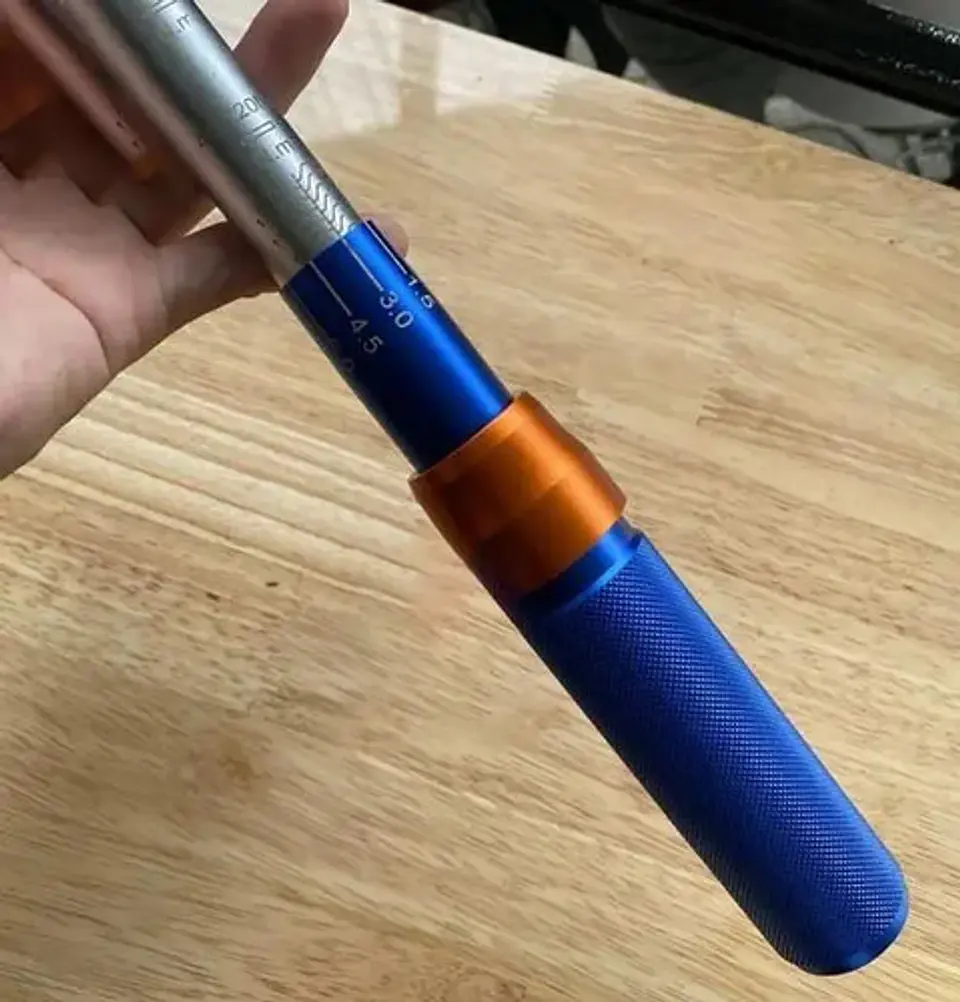 Llave De Torque Torquimetro 5-25nm 1/4 Wadfow Azul 5