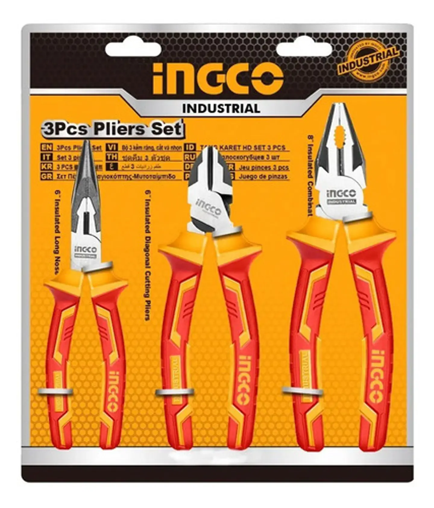 Set Juego De 3 Alicates Aislados Ingco Industrial Hikp28318 1