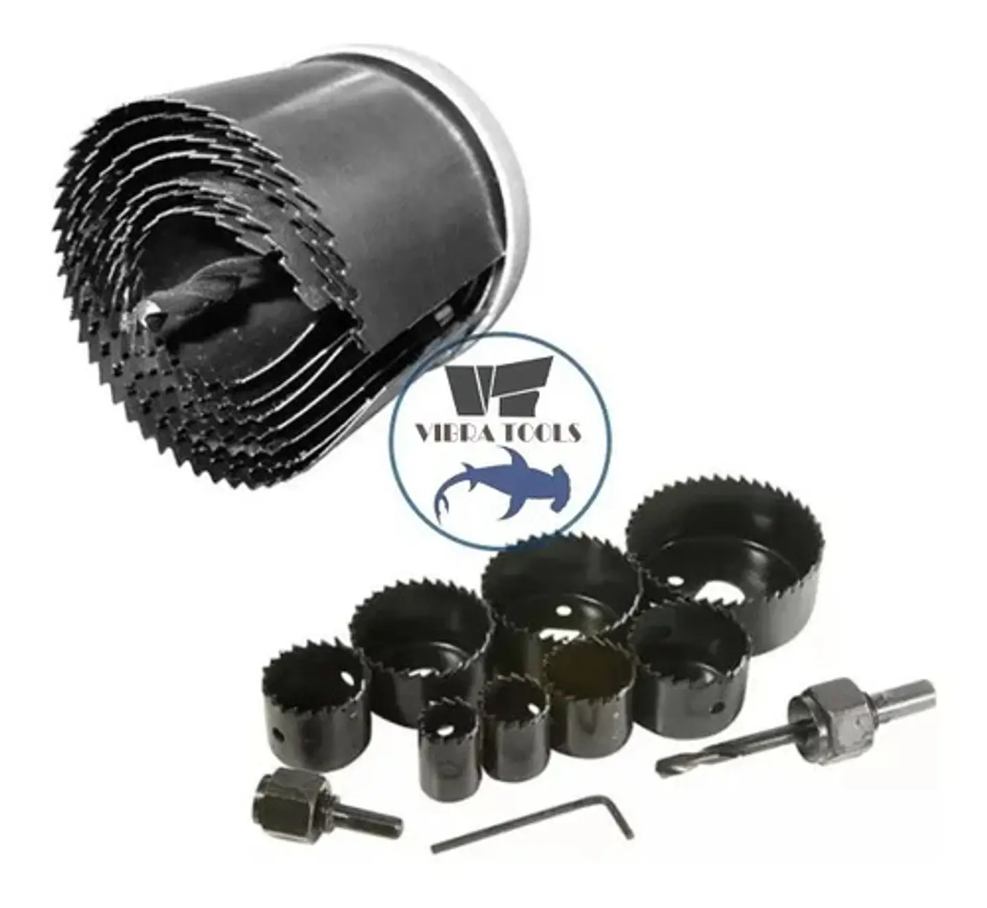 Set Juego 7 Brocas Sierra Copa Ingco 26 - 63 Mm Para Madera 2