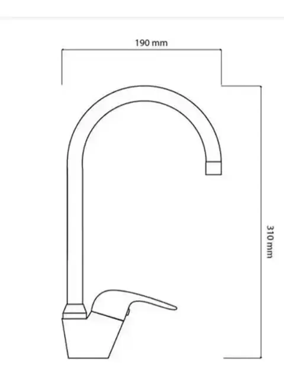 Monomando Colomba Lavaplato Vertical Cromado Taumm Plateado 4