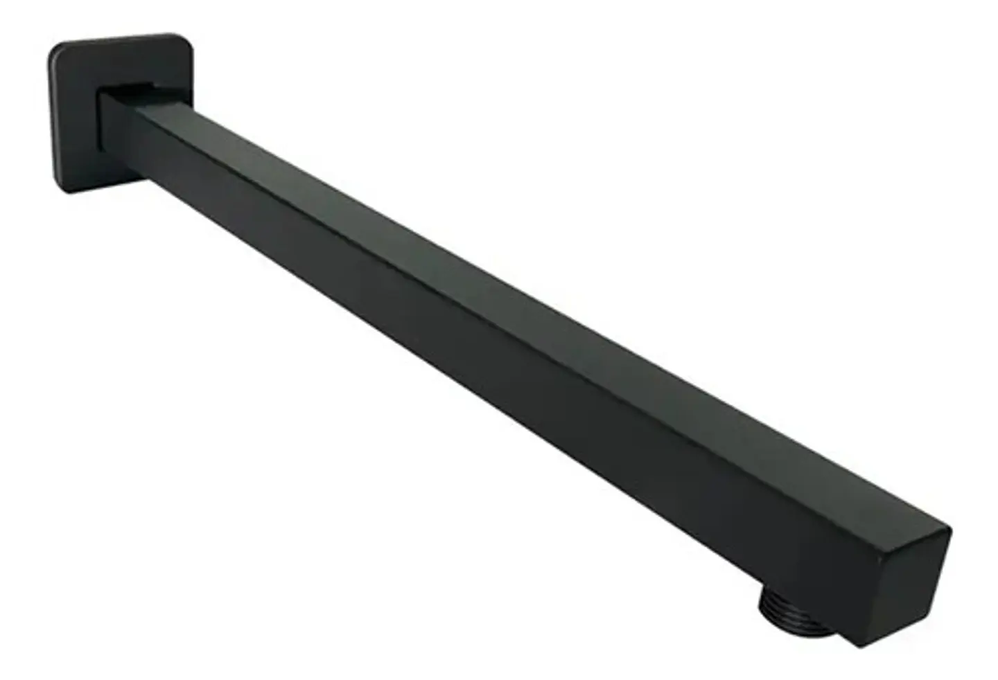 Brazo Para Plato Ducha 40 Cm Negro Schwarz Taumm Acero Inox 2