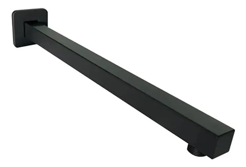 Brazo Para Plato Ducha 40 Cm Negro Schwarz Taumm Acero Inox 2