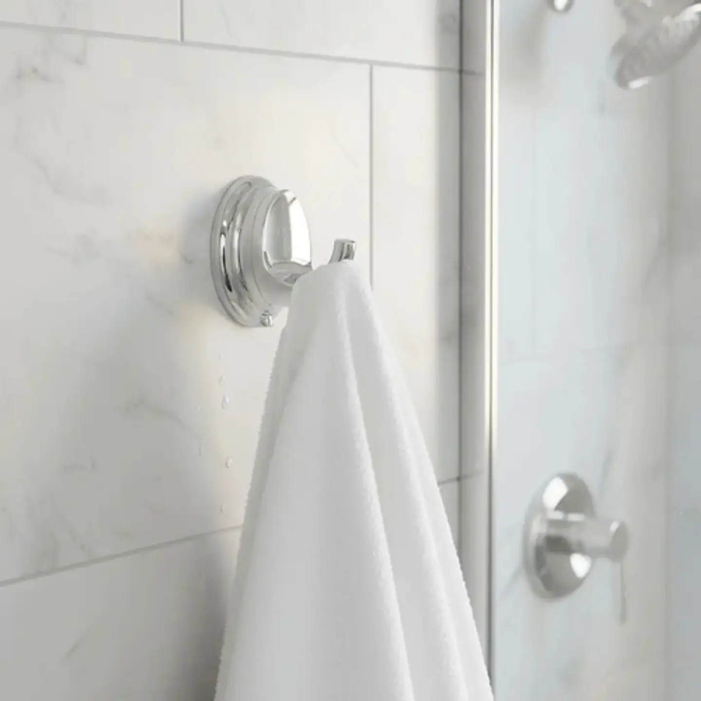 Perchero De Baño Linea Colomba Taumm Metalico Cromado 3