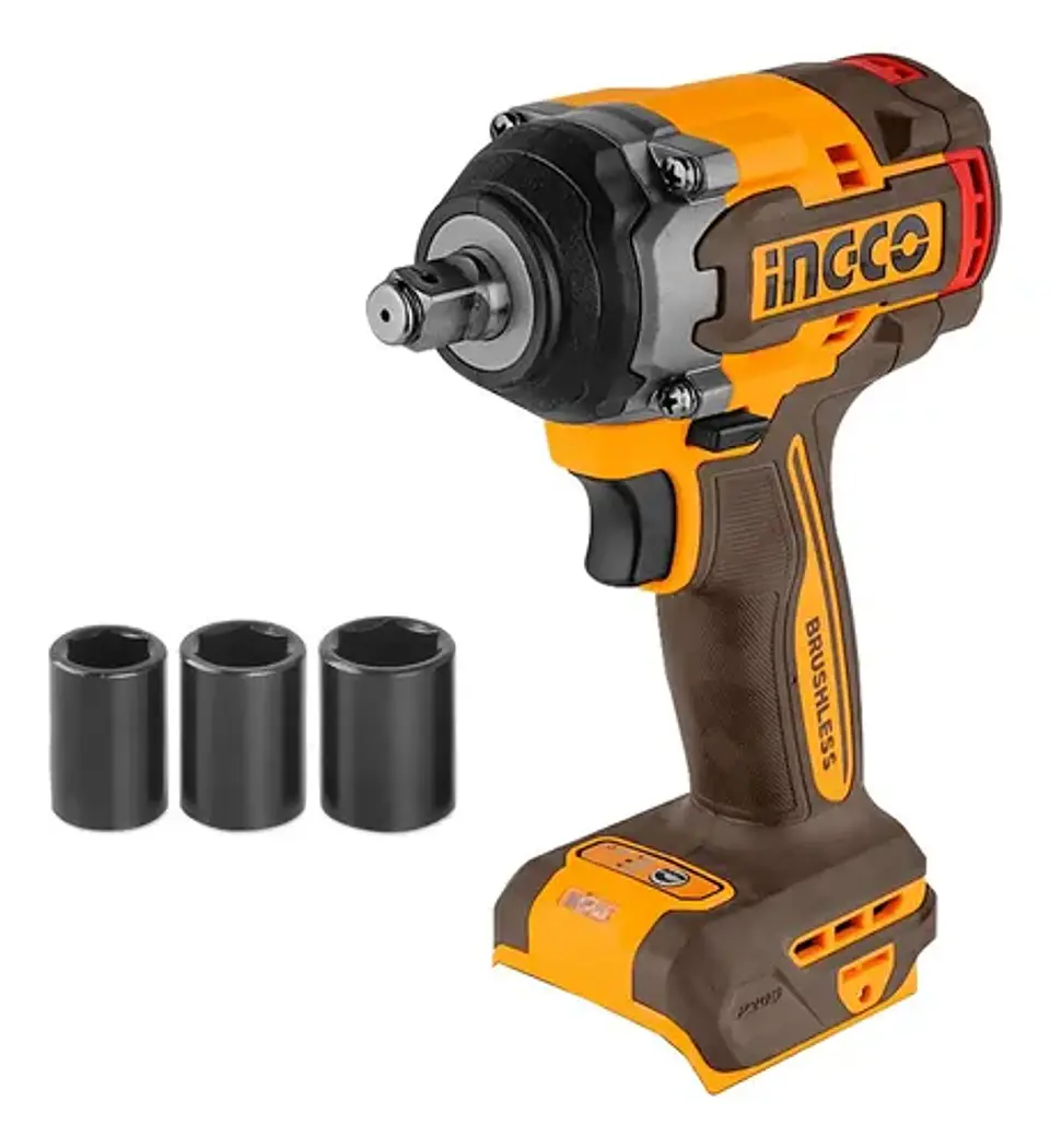 Llave Pistola Impacto Ingco Bl 1/2 20v 500nm Ciwli20501 S/ba 1