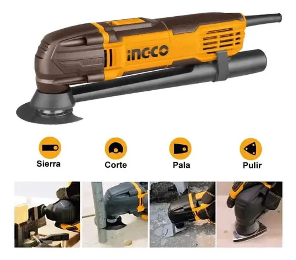 Multicortadora Multiproposito Electrica Ingco 300w Mf3008-7 5