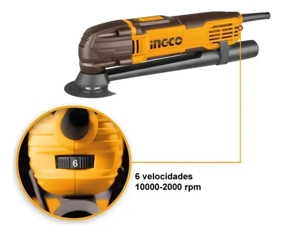 Multicortadora Multiproposito Electrica Ingco 300w Mf3008-7 6
