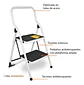 Escalera De Tijera Metalica 2 Peldaños Mirlo 902 Plegable - Miniatura 6