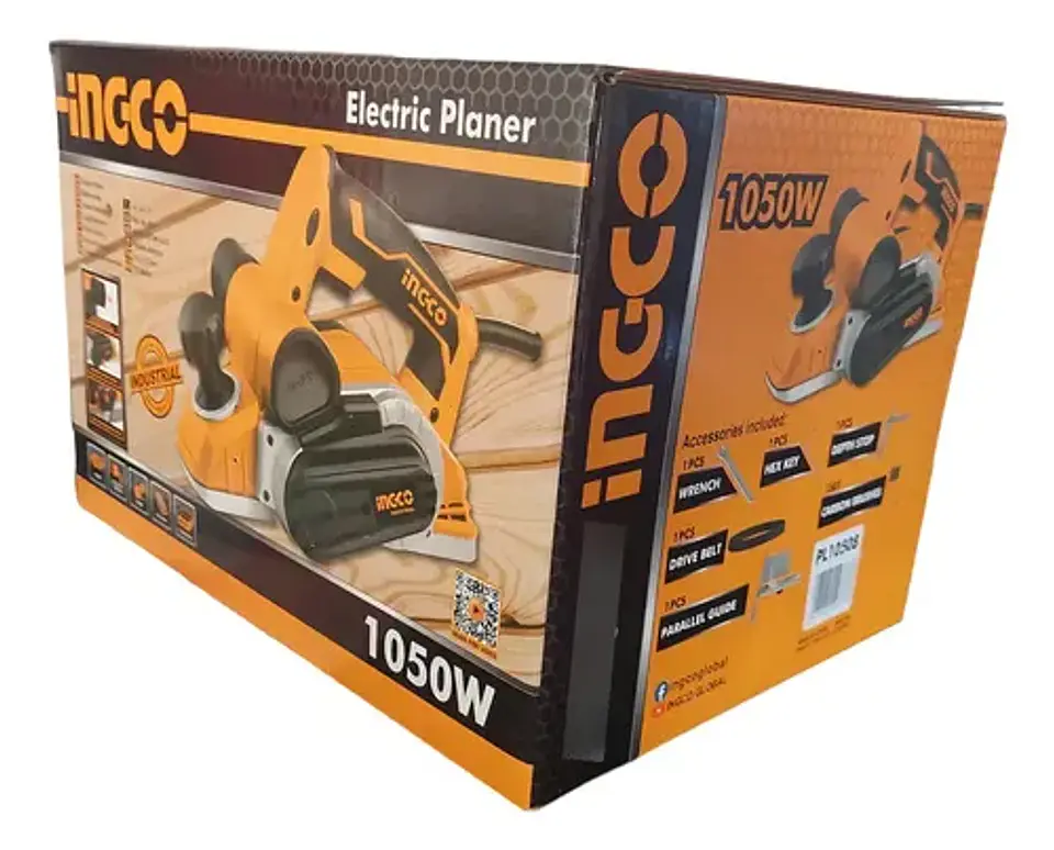 Cepillo Eléctrico Industrial Ingco 1050w + Acces Pl10508-7 6