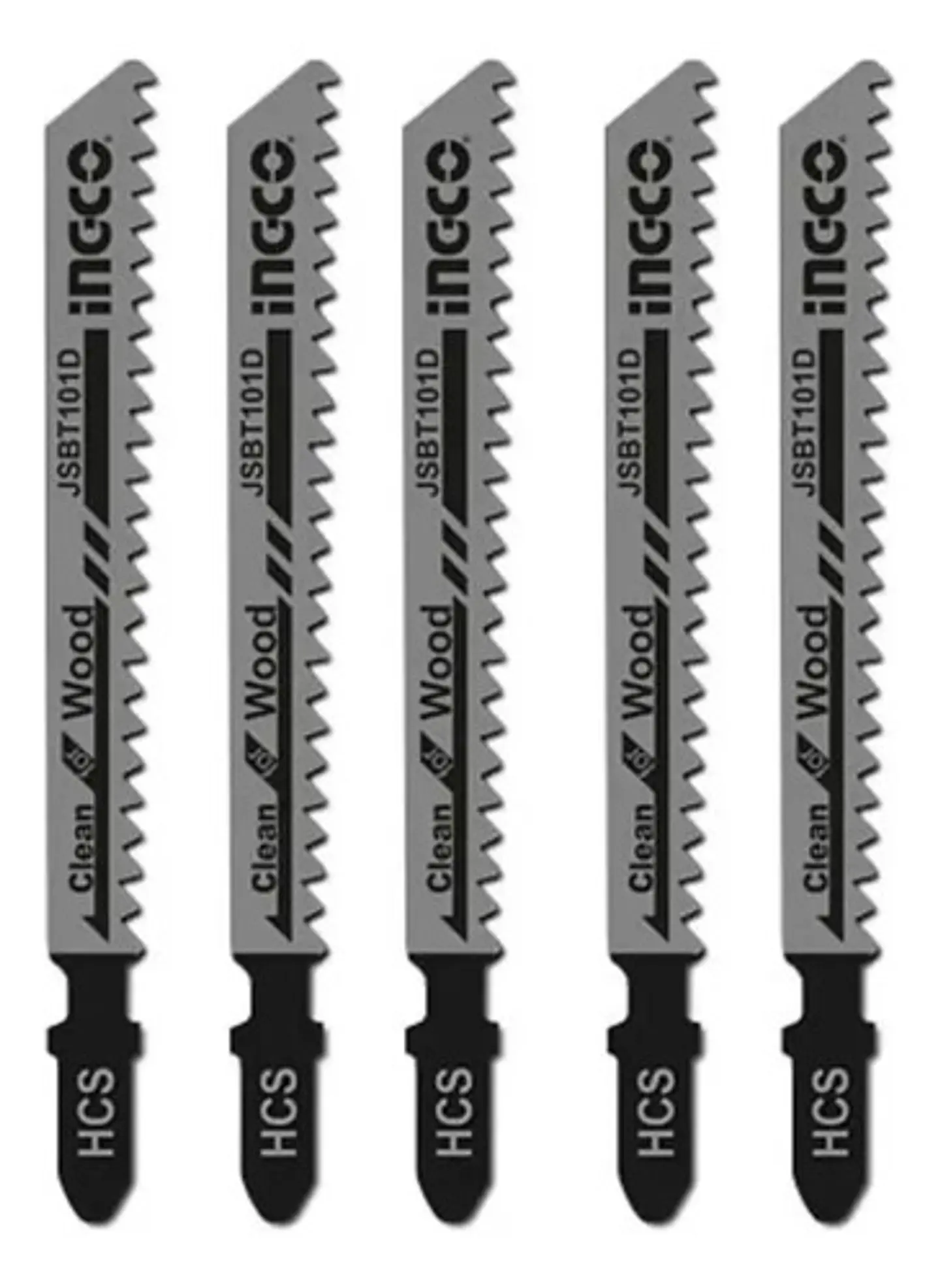 Set Jgo De Hojas Para Sierra Caladora P/ Madera 5 Pcs Ingco 4