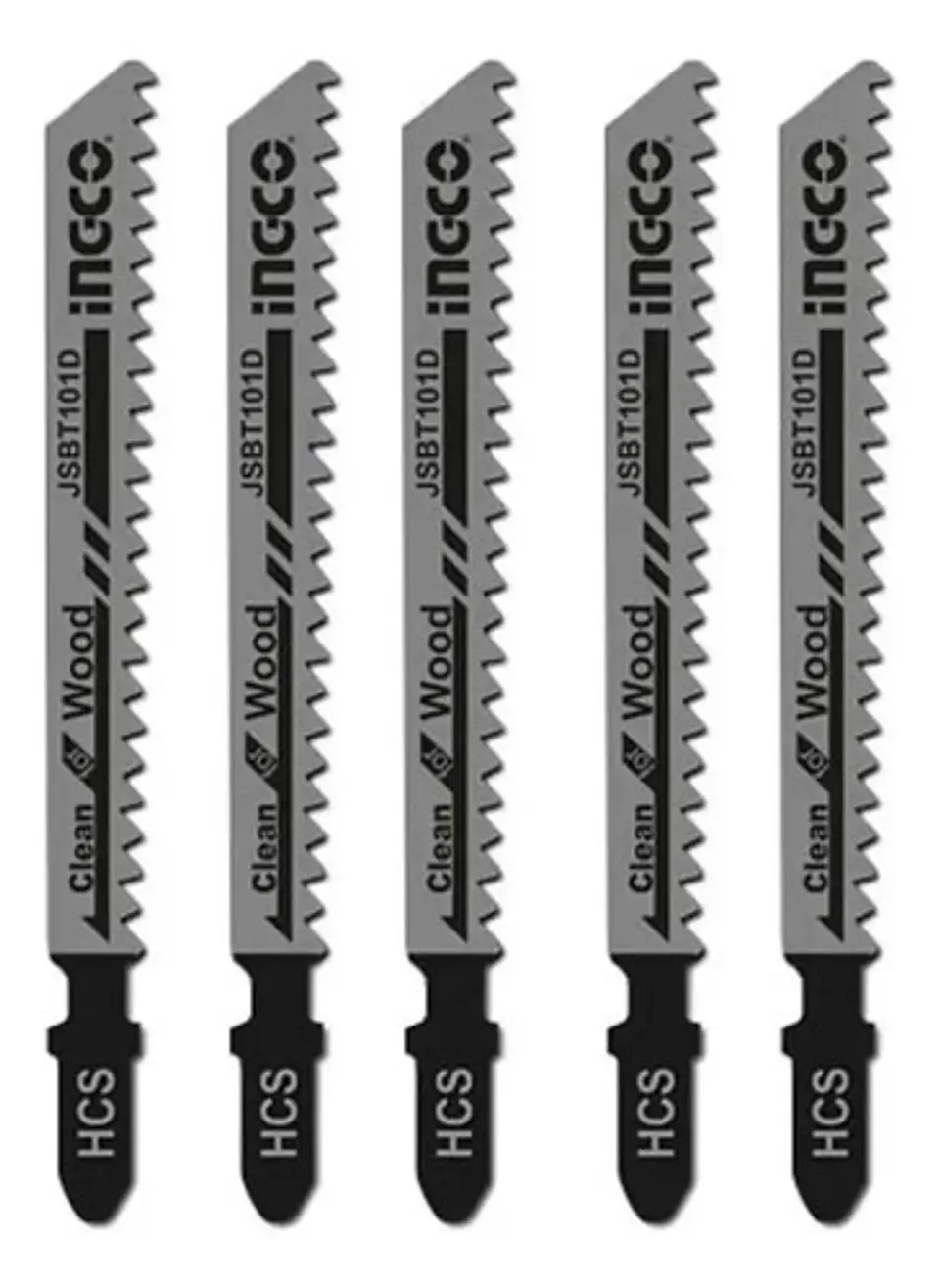 Set Jgo De Hojas Para Sierra Caladora P/ Madera 5 Pcs Ingco 4