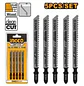 Set Jgo De Hojas Para Sierra Caladora P/ Madera 5 Pcs Ingco - Miniatura 5