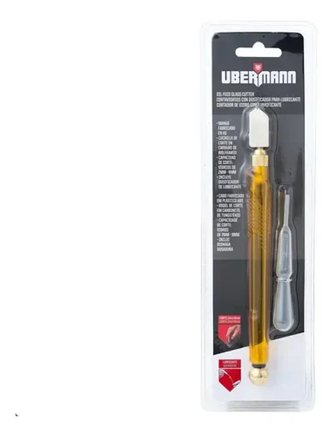 Cortavidrios Ubermann Con Dosificador Para Lubricante