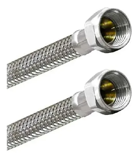 Flexible Agua Hi-hi 1/2 60 Cm Taumm Acero Inoxidable 350 Psi