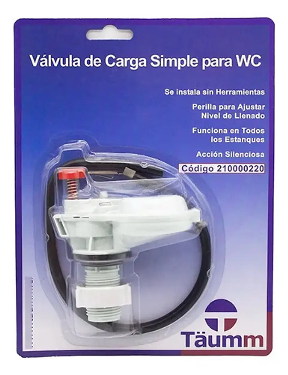 Valvula De Carga Simple Para Wc Taumm 3