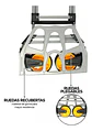Carro Plegable Tipo Yegua Con Asa Acero 150 Kg 52x50x115 Cm - Miniatura 4