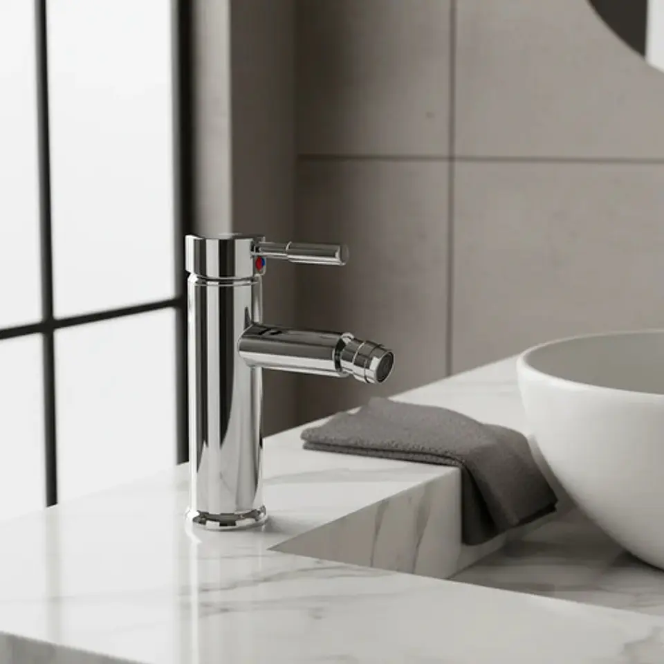 Llave Monomando Bidet Modern Taumm Grifo + Kit Instalación 1