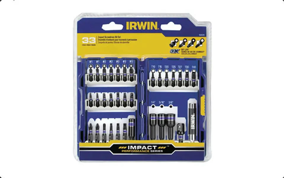 Set 33 Pzas Irwin Para Atornillador Impacto Alto Rendimiento 6