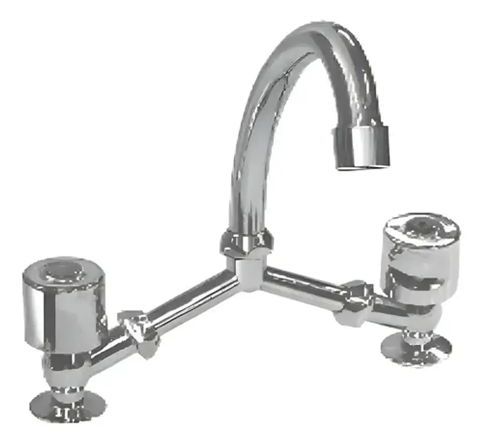 Llave Combinación Lavaplato En V Vander Muy Mejor Taumm 4