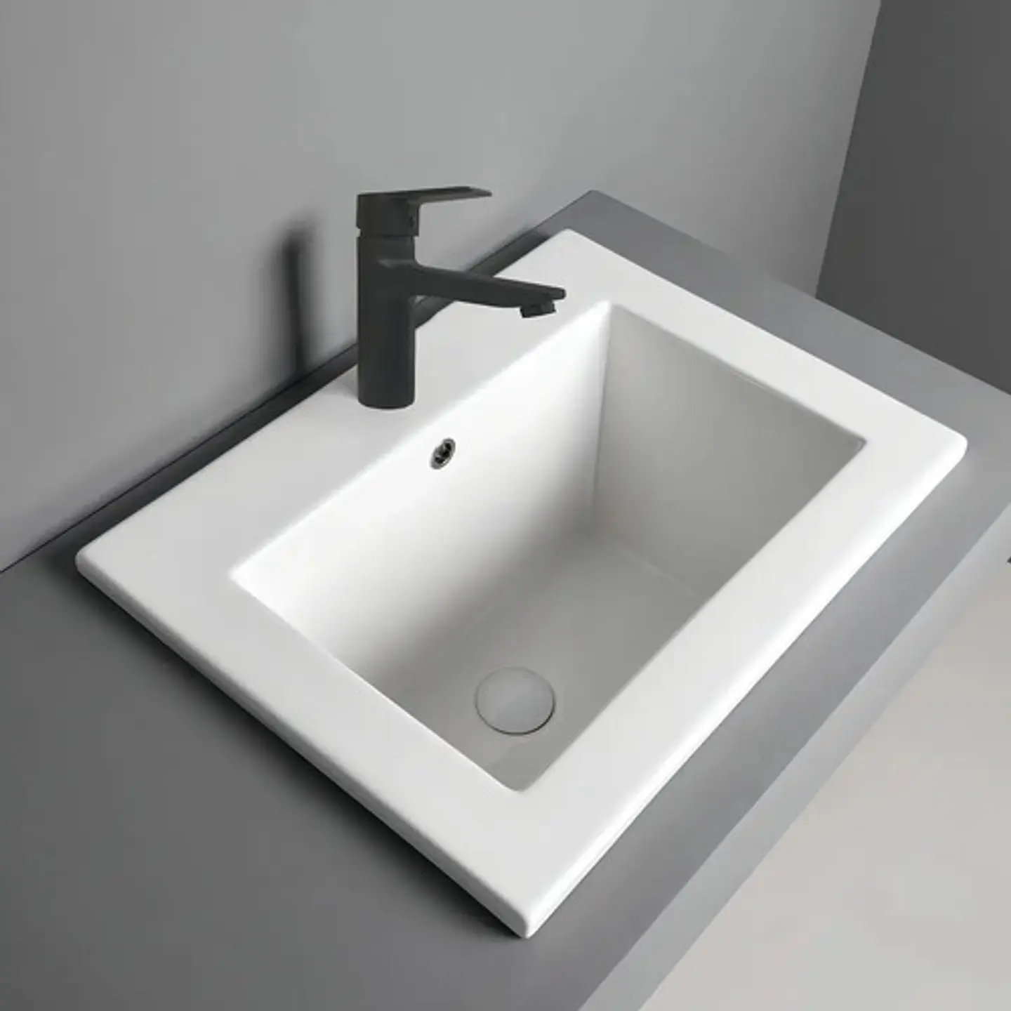 Llave Monomando Lavatorio Notte Acabado Mate Negro Taumm 5