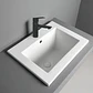Llave Monomando Lavatorio Notte Acabado Mate Negro Taumm - Miniatura 5
