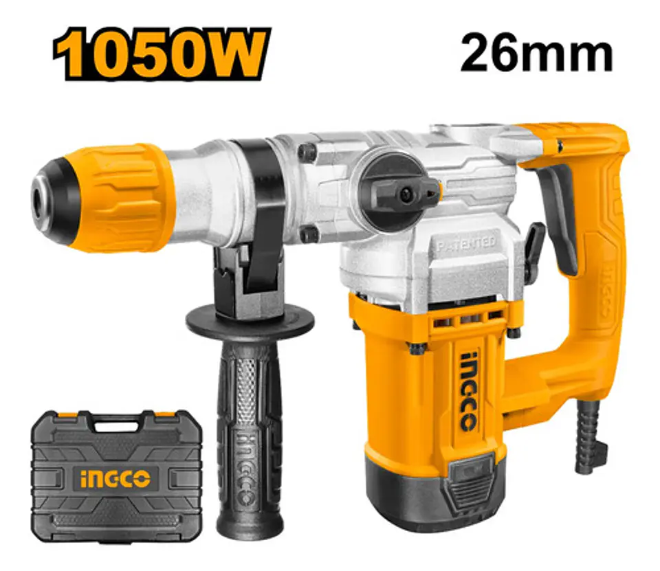 Rotomartillo Eléctrico Sds Plus 1050w 4.5 J Ingco Rh10506-7 2