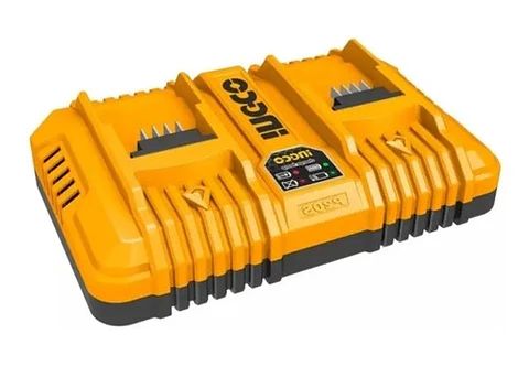 Cargador Rápido Doble Baterías 20v Ingco 2/4/5 Ah Industrial