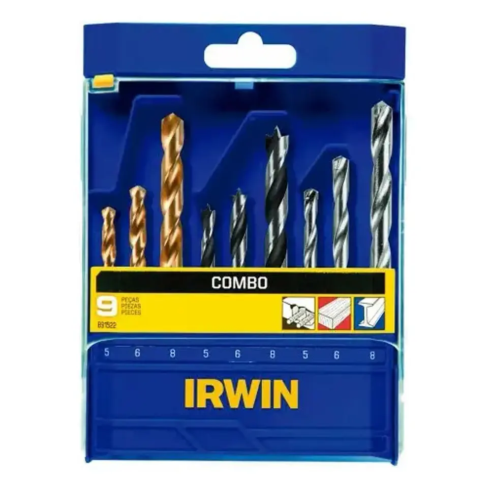 Set De Brocas 9 Piezas Múltiples Irwin Alto Rendimiento  2