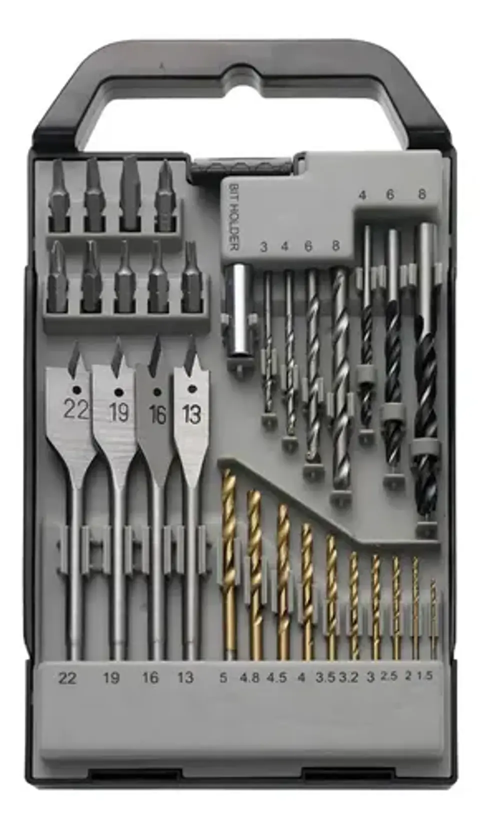 Set De Brocas Y Accesorios 31 Unidades Bauker 1