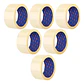 Pack 6 Cinta Adhesiva De Embalaje 48 Mm 100 M Transp Wadfow  - Miniatura 1