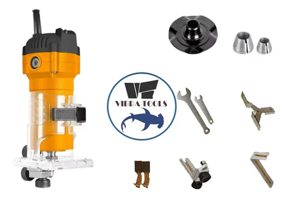 Fresadora De Mano Tupi Eléctrica Ingco 600w 6 Mm Industrial 6