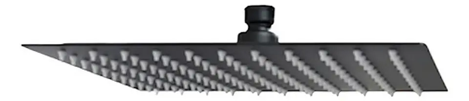 Plato Para Ducha Cuadrado 25 Cm Schwarz Taumm Negro Mate 6